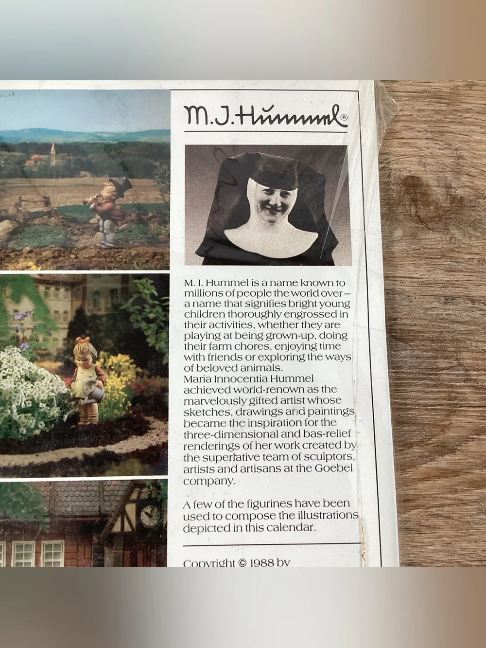 New 1990 Hummel Calender for Goebel Figurines